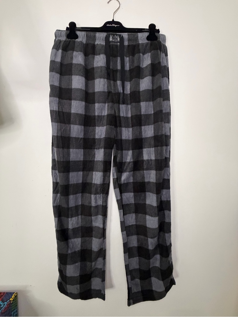 Lucky Brand Gray and Black Plaid Lounge Pants